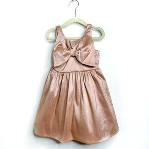 Show Me Your Mumu MINI Rose Gold Bow Taffeta Dress NWT
